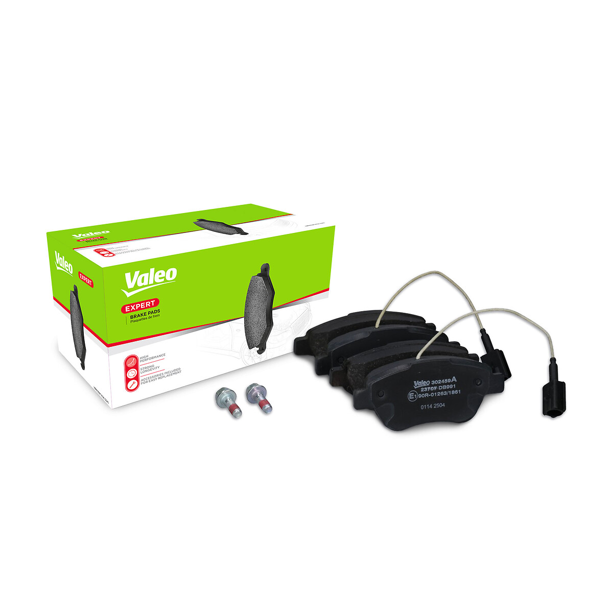 Jeu de 4 plaquettes de frein VALEO ref. 302459A